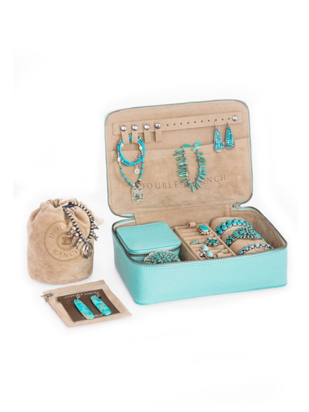 Double D Ranch Travel Series - The Santa Fe Zippered Jewelry Case